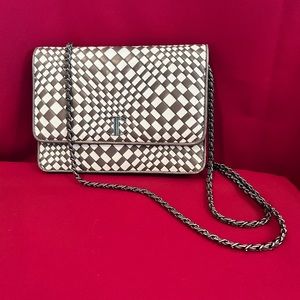 Stylish Checkered Crossbody Bag